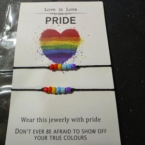 Rainbow Pride Bracelet Set Of 2: Style 2